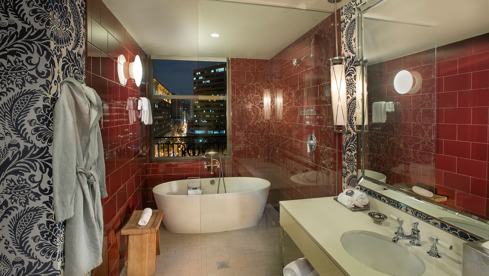 Suite Bathroom at Kimpton Hotel Monaco Philadelphia