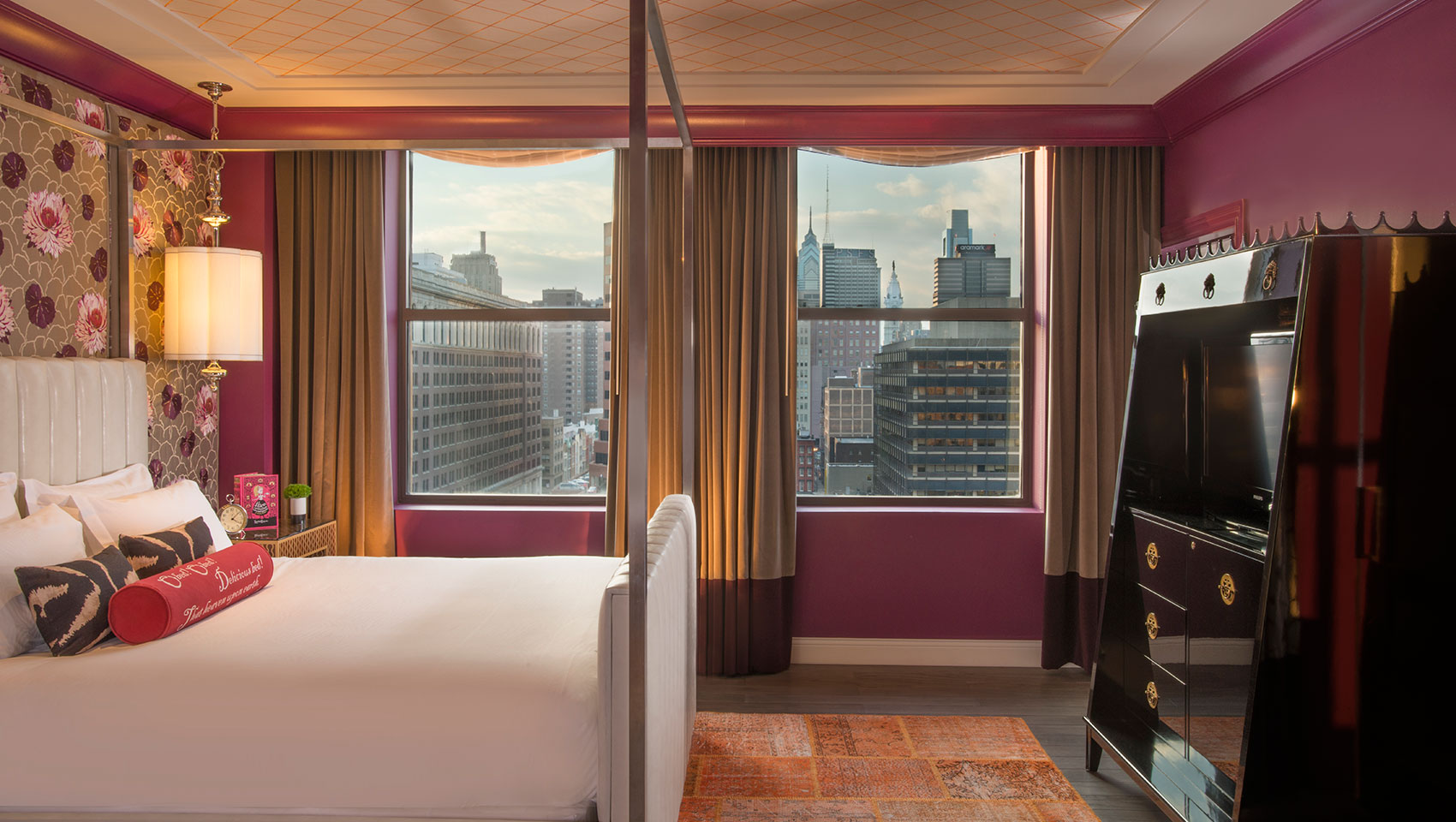 Presidential Suite Bedroom at Kimpton Hotel Monaco Philadelphia