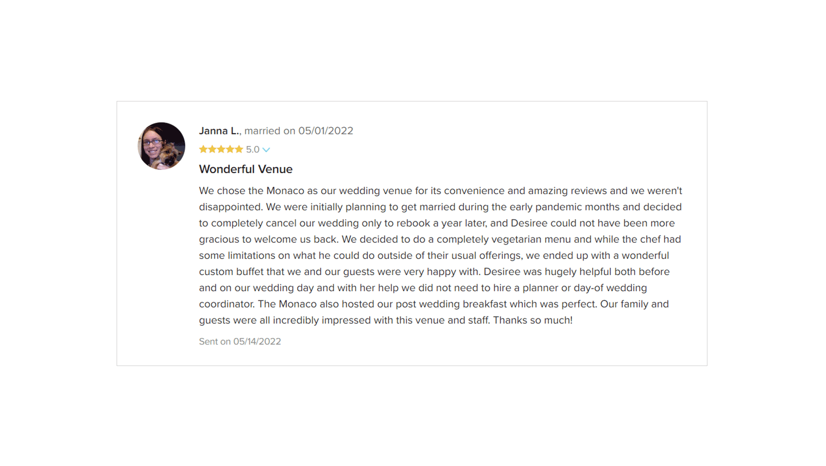 A positive review of Kimpton Hotel Monaco Philadelphia from a past guest