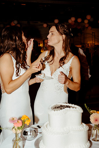eating the cake