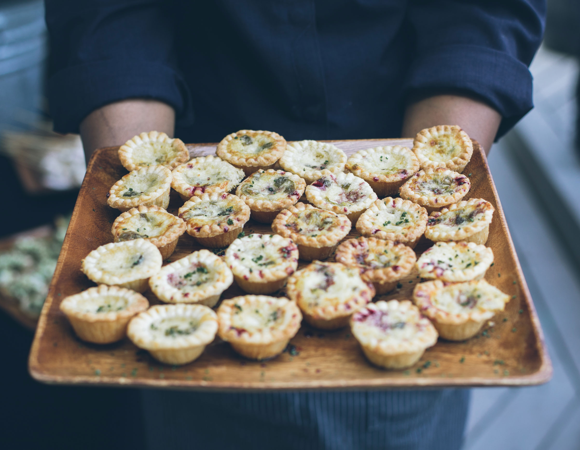 Passed appetizer tray